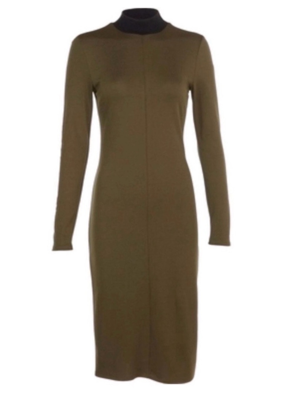 💞 New Women’s Juniors XS Olive Green Max & Ash Modest Long Sleeve Midi Dress
